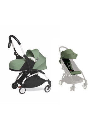 Babyzen YOYO2 Stroller White Frame with Peppermint Newborn Pack & FREE 6+ Color Pack